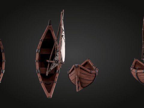 Small Sailing Boat 3D Model