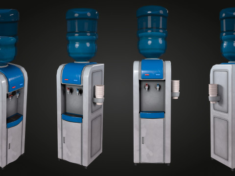 Water Cooler Modello 3D