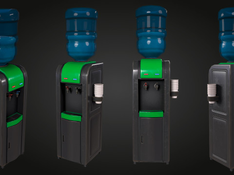 Water Cooler Modello 3D