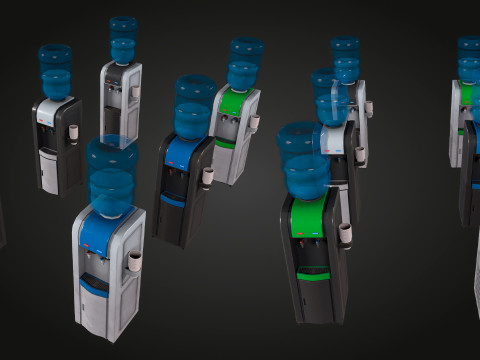 Water Cooler Modello 3D