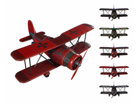Airplane WW1 Modèle 3D