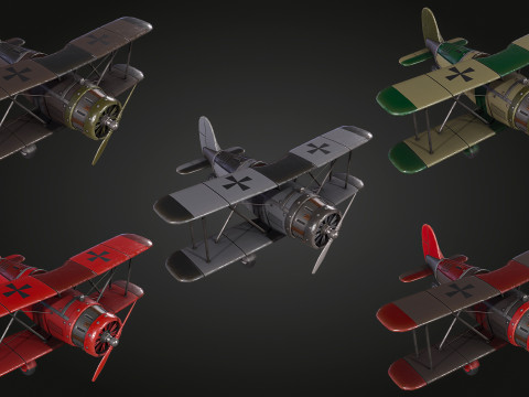 Airplane WW1 3D Model