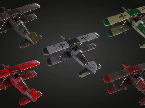 Airplane WW1 3D Model