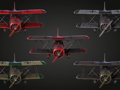 Airplane WW1 3D Model
