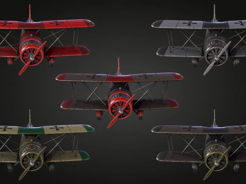 Airplane WW1 3D Model