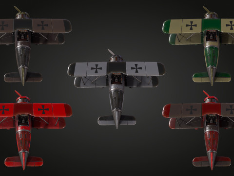 Airplane WW1 3D Model