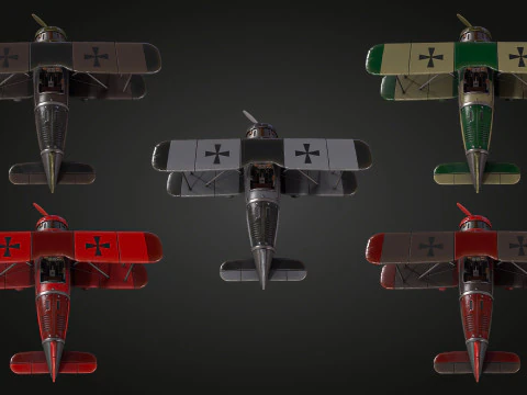 Airplane WW1 3D Model