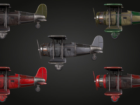 Airplane WW1 3D Model