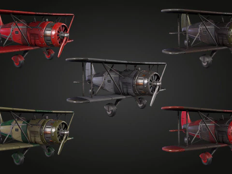 Airplane WW1 3D Model