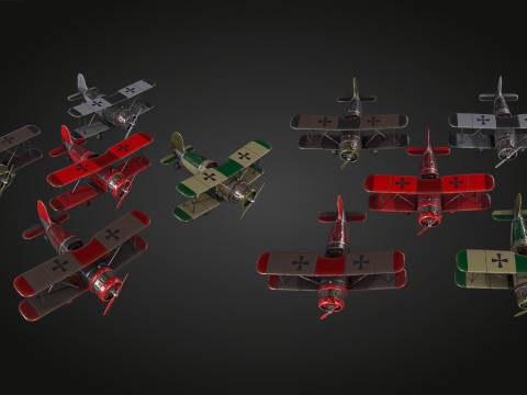 Airplane WW1 3D Model