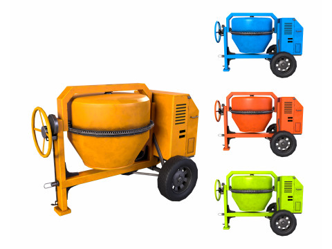 Concrete Mixer 3D Model