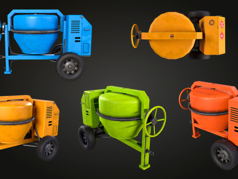 Concrete Mixer 3D Модель