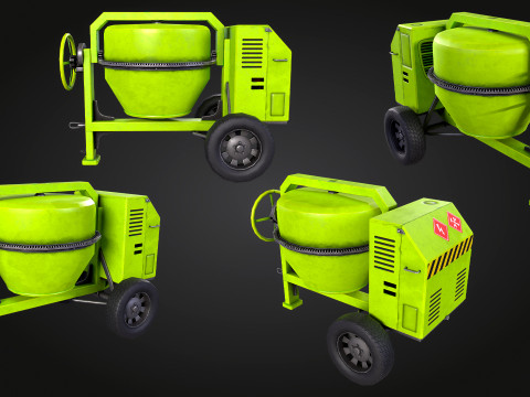 Concrete Mixer 3D Модель