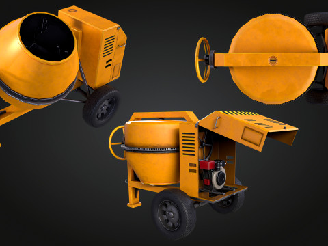Concrete Mixer 3D Модель