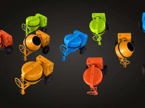 Concrete Mixer 3D Модель