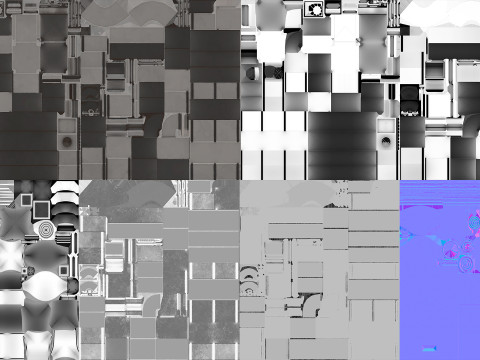 Air Pipes Vents 3D 模型