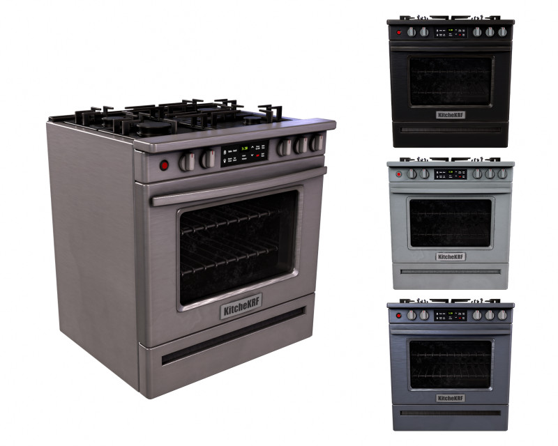 レンジ 3Dモデル .c4d .max .obj .3ds .fbx .stl .blend 