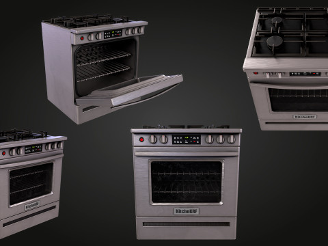 レンジ 3Dモデル