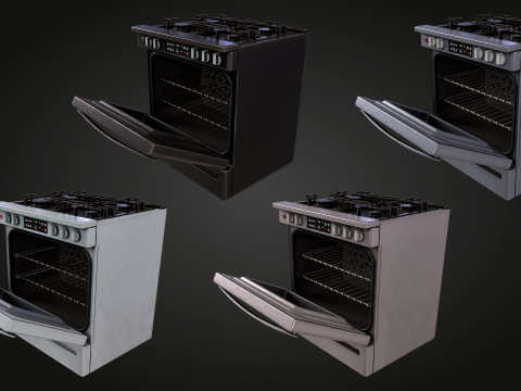 レンジ 3Dモデル