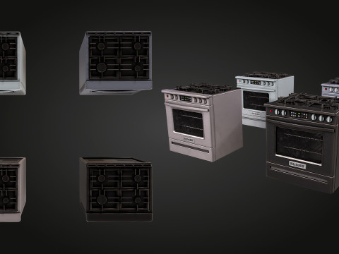 レンジ 3Dモデル