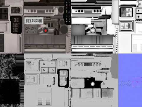 レンジ 3Dモデル