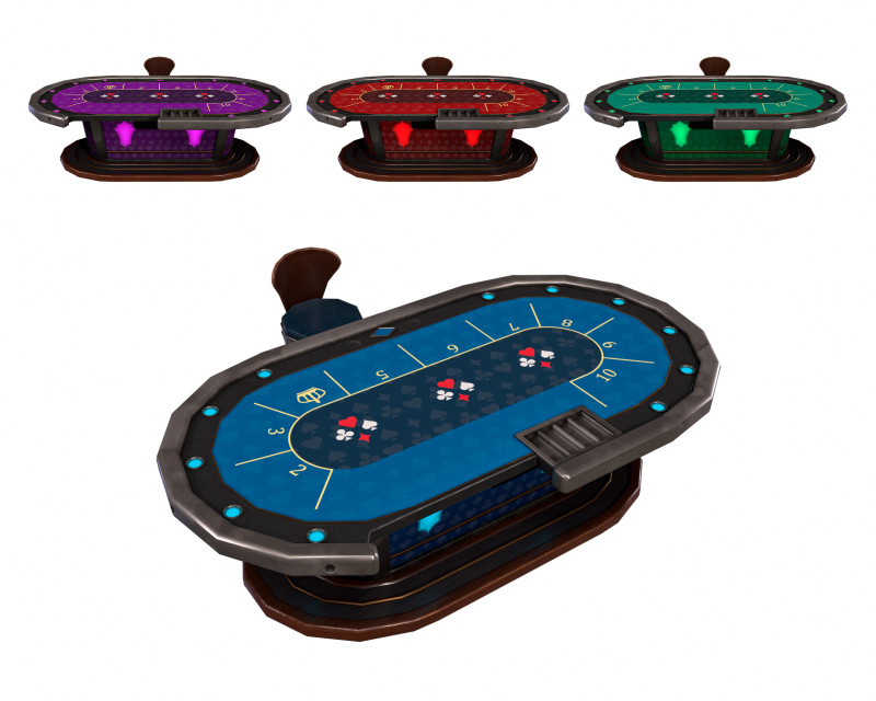 Blackjack Table Modello 3D .c4d .max .obj .3ds .fbx .stl .blend