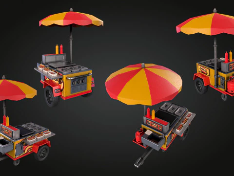 Hotdog Car 3D Model
