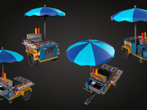 Hotdog Car 3D Model