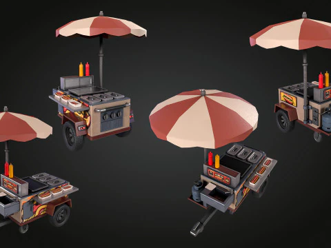 Hotdog Car 3D Model