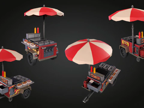 Hotdog Car 3D Model