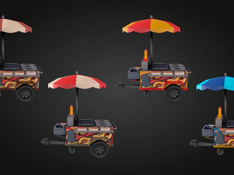 Hotdog Car 3D Model