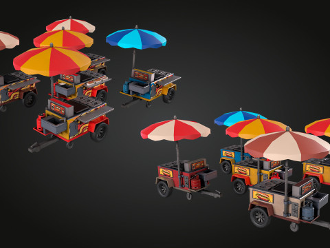 Hotdog Car 3D मॉडल