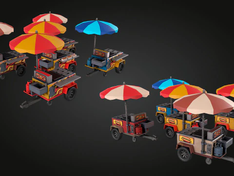Hotdog Car 3D Model