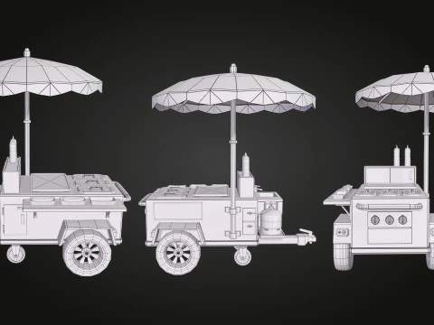 Hotdog Car 3D Model