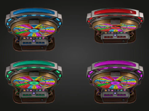 लकी स्पिन मशीन 3D मॉडल