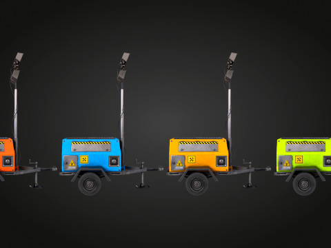 Floodlights 3D Model
