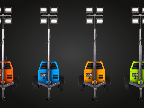 Floodlights 3D Model