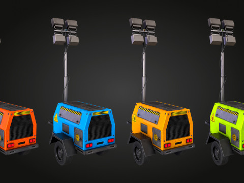 Floodlights 3D Model