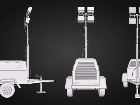 Floodlights 3D Model
