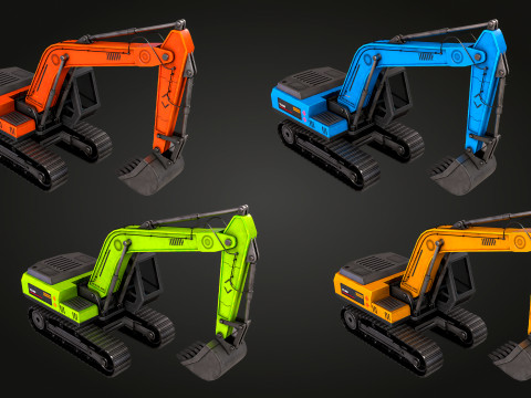 Excavator 3D Model