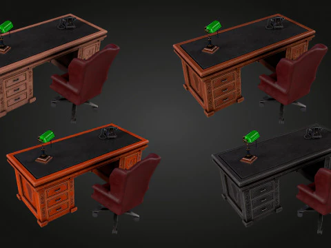 Elegant Desk 3D Model