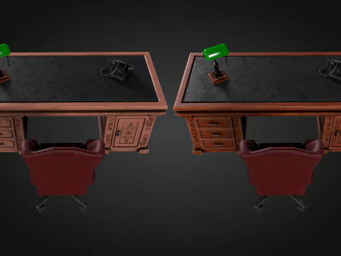 Elegant Desk 3D Model