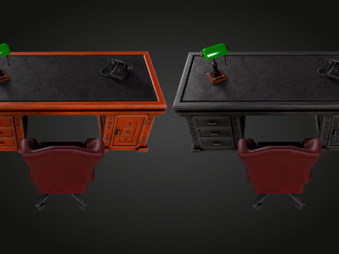 Elegant Desk 3D Model