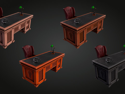 Elegant Desk 3D Model