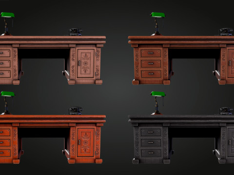 Elegant Desk 3D Model