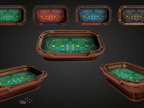 Craps Table 3D Модель