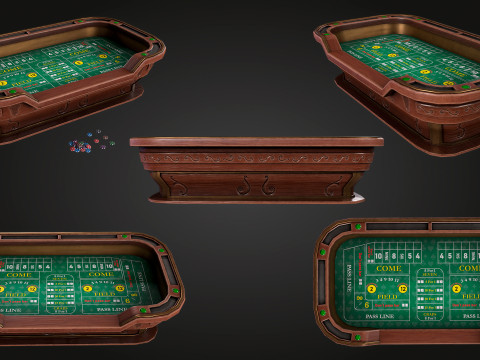 Craps Table 3D Модель