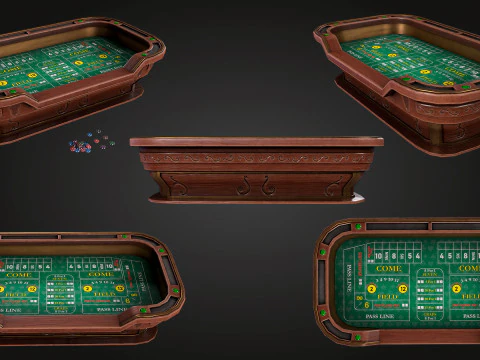 Craps Table 3D Модель