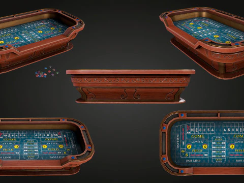 Craps Table 3D Модель