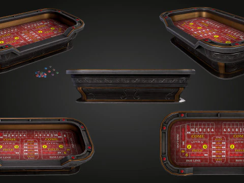 Craps Table 3D Модель